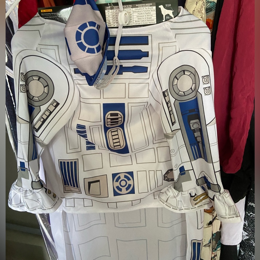 R2D2 Star Wars Halloween Dog Costume size XL